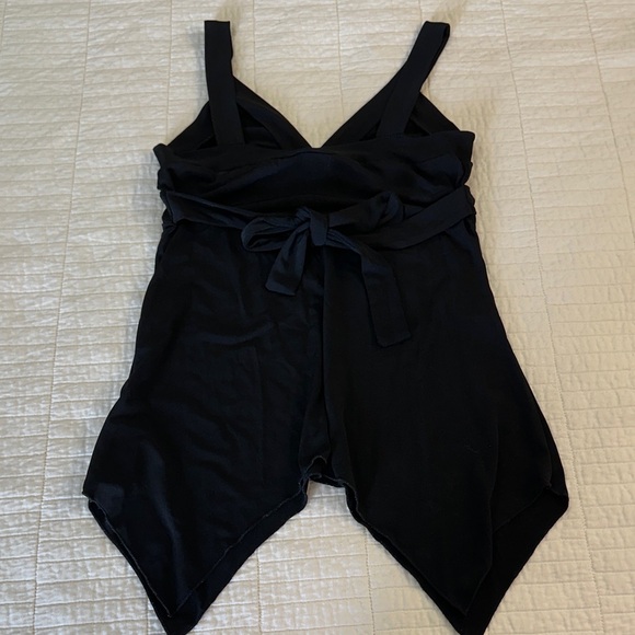 Y2K small Babydoll tank A. Byer Black cami tunic top Fairycore whimsigoth - Picture 7 of 8